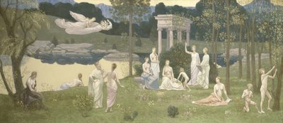 Posvátný háj, milovaný umění a múz od Pierre Puvis de Chavannes