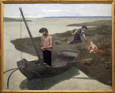 Chudý rybář, Obraz Pierra Puvise de Chavannes (1824-1898). Fotografie, KIM Youngtae, Paříž, Musee d