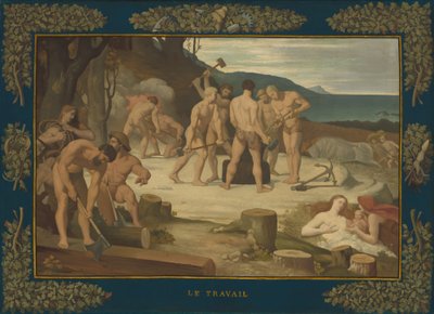 Práce, c. 1863. od Pierre Puvis de Chavannes