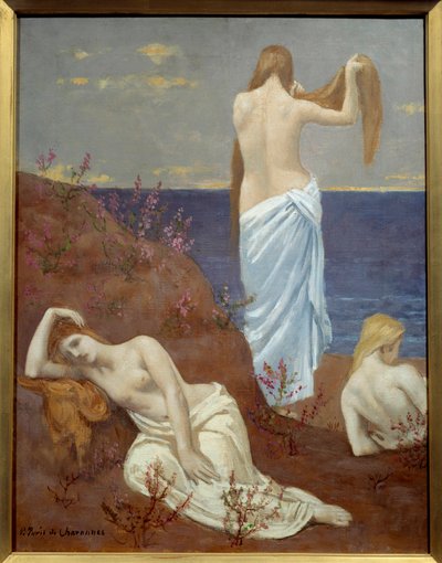 Mladé dívky na moři Malba Pierra Puvise de Chavannes (1824-1898) 1879 Olej na plátně, rozm. 0,61x0,47 m Paříž, Musee d