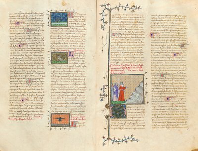 Stránka z „Vlastnosti věcí“ od Angličana Bartoloměje ve francouzském překladu Jeana Corbechona, kolem roku 1390 od Pierre Remiet
