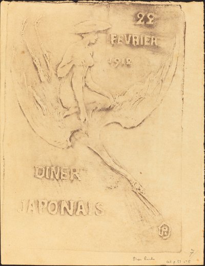 Žena a labuť, 22. února 1912, Diner Japanese (Žena a pták, 22. února 1912, J od Pierre Roche