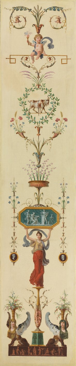 Dekorativní panel, 90. léta 18. století. od Pierre Rousseau