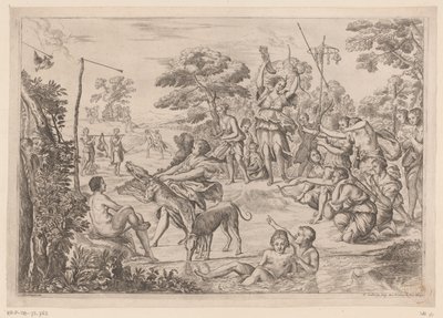Lukostřelba nymf Diany od Pierre Scalberge
