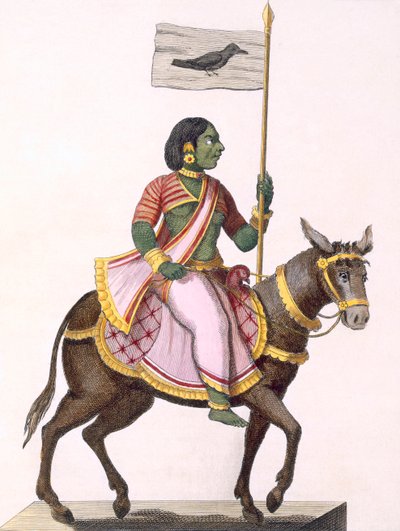 Moudevi, bohyně sváru a bídy, 1782. od Pierre Sonnerat