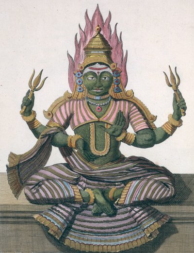 Parvati, z „Voyage aux Indes et a la Chine“ od Pierra Sonnerata, vyryto Poissonem, publikováno 1782 od Pierre Sonnerat