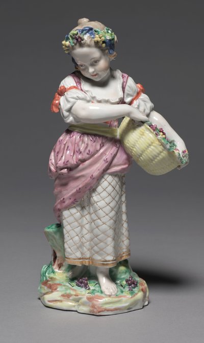 Pružina, vyrobena Bristol Porcelain Factory, c.1775 (tvrdá pasta porcelánu) od Pierre Stephan