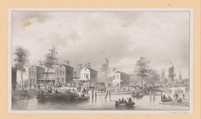Nádražní budovy Rýnské železnice v Amsterdamu od Pierre Tetar van Elven (possibly)