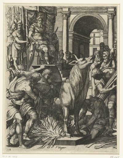 Býk Phalaris od Pierre Woeiriot (II)
