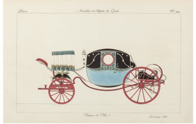 Městský vůz, 1800s. od Pierre de La Mesangere