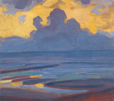 Meren rannalla od Piet Mondrian
