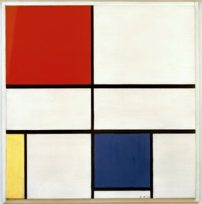 Složení C; Složení č. III; Složení s červenou, Ge od Piet Mondrian