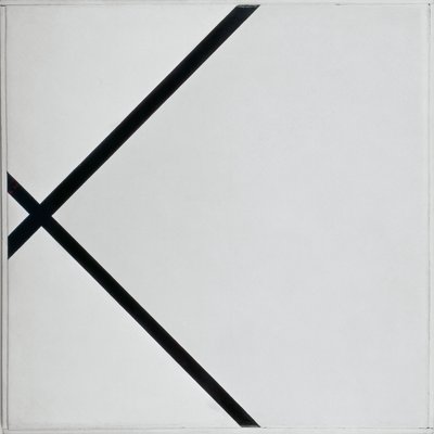 Složení pastilky se dvěma řádky od Piet Mondrian