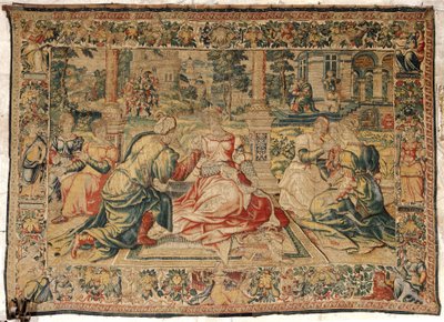 Tapiserie Marka Antonia a Kleopatry od Pieter (attr. to) Coecke van Aelst