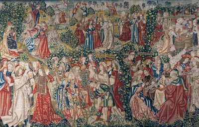 Podobenství o dělnících na vinici, cca 1500 (tapisérie) od Pieter (studio of) Coecke van Aelst