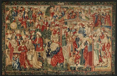 Podobenství o dělnících na vinici, cca 1500 (tapisérie) od Pieter (studio of) Coecke van Aelst