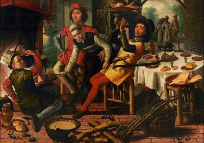 Rolníci u krbu, 1556. od Pieter Aertsen