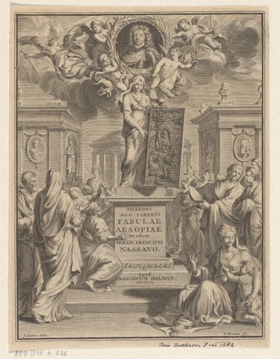 Ezopovy bajky Phaedrus Aug. osvobozen od Ezopových bajek (název na předmětu) od Pieter Balthasar Bouttats