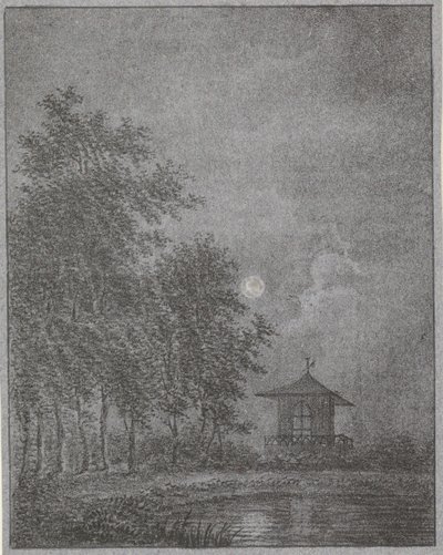 Zahrada za svitu měsíce od Pieter Bartholomeusz. Barbiers