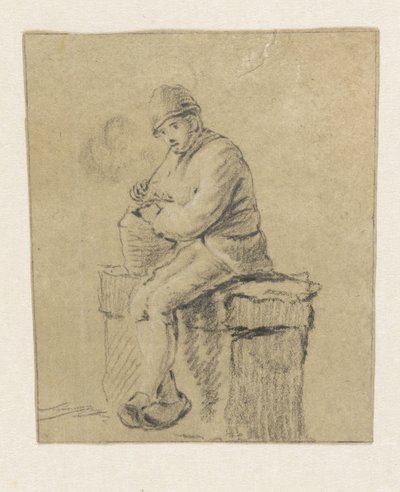sedící rolník od Pieter Bartholomeusz. Barbiers