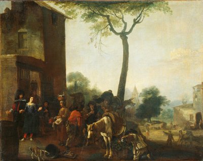 Sklizeň vinné révy od Pieter Bodding van Laer (manner of)