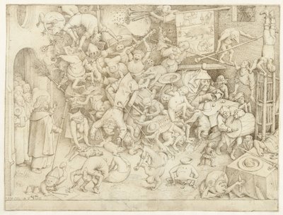 Pád kouzelníka Hermogena od Pieter Bruegel (I)