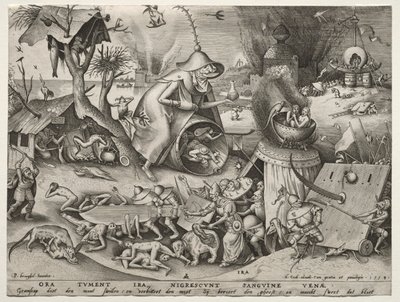 Sedm smrtelných hříchů: Hněv. od Pieter Bruegel the Elder