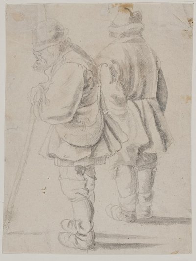 Dva farmáři od Pieter Bruegel d.Æ.