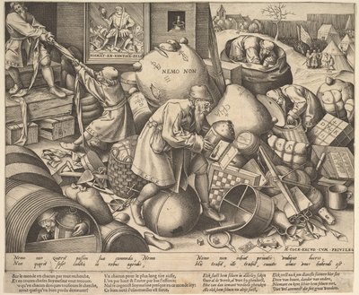Everyman, asi 1558 od Pieter Bruegel the Elder