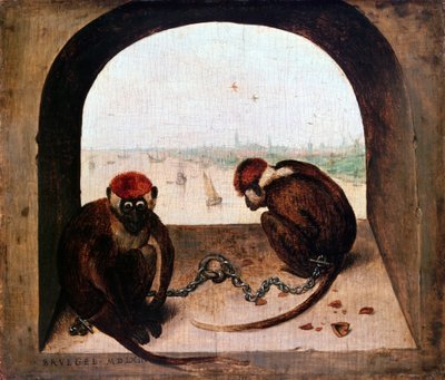 Dvě opice, 1562 od Pieter Bruegel the Elder