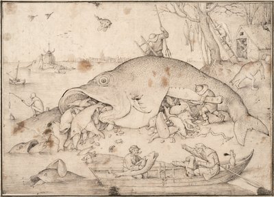Big Fish Eat Little Fish, 1556 od Pieter Bruegel the Elder