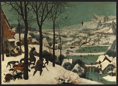 Německy: Jäger im Schnee (Winter) Lovci na sněhu od Pieter Brueghel the Elder