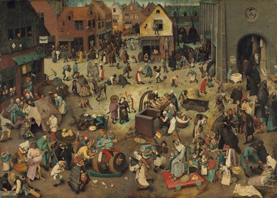 Německy: Kampf zwischen Fasching und Fasten Boj mezi masopustem a půstem od Pieter Brueghel the Elder