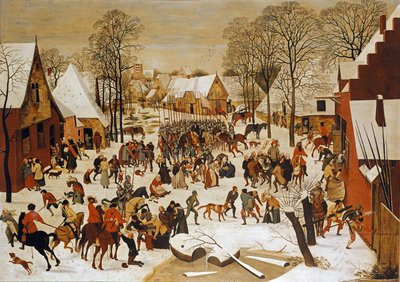 Zimní scéna s masakrem neviňátek od Pieter Brueghel the Younger