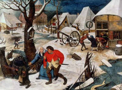 Opilec je veden domů (panel) od Pieter Brueghel the Younger