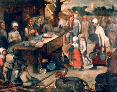 Prezentace dárků, c1584-1638 od Pieter Brueghel the Younger
