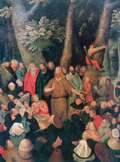 Detail kázání Jana Křtitele, 1604 od Pieter Brueghel the Younger