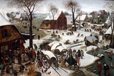 Sčítání lidu v Betlémě od Pieter Brueghel the Younger