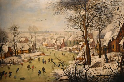 Zimní krajina s pastí na ptáky od Pieter Brueghel the Younger