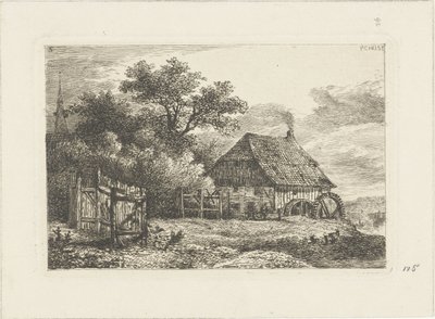 Krajina s vodním mlýnem Vodní krajiny (název série) od Pieter Casper Christ