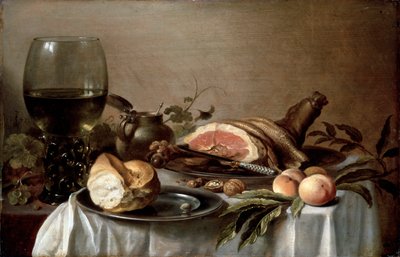 Snídaně se šunkou, 1647. od Pieter Claesz