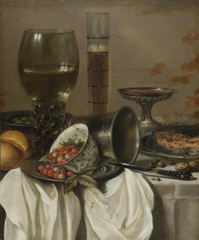Zátiší s nádobami na pití, 1649 od Pieter Claesz