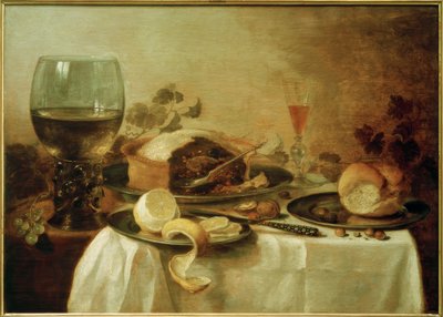 Zátiší s paštikou od Pieter Claesz