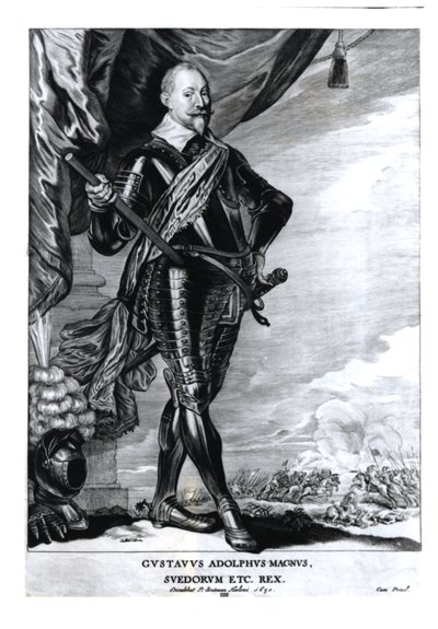 Portrét Gustava Adolpha Velikého, krále Švédů (1592-1632), 1650 od Pieter Claesz Soutman
