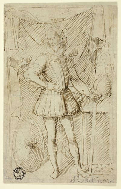 Portrét šlechtice ve zbroji od Pieter Claesz. Soutman
