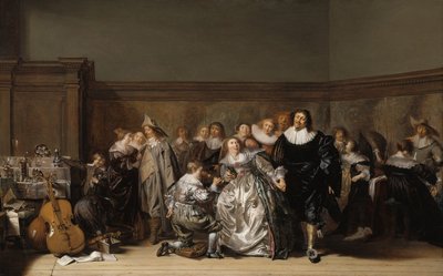 Elegantní společnost, 1632 od Pieter Codde
