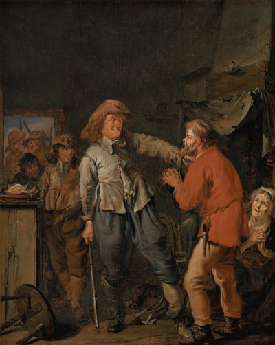 Vojáci se vloupali do selské chalupy od Pieter Codde