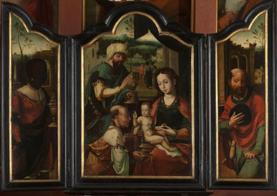 Triptych s Klaněním tří králů od Pieter Coecke van Aelst (I) (workshop of)