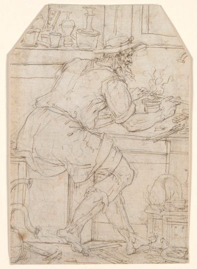 Řemeslník v práci od Pieter Coecke van Aelst