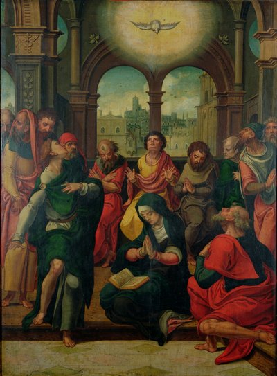 Sestoupení Ducha Svatého od Pieter Coecke van Aelst